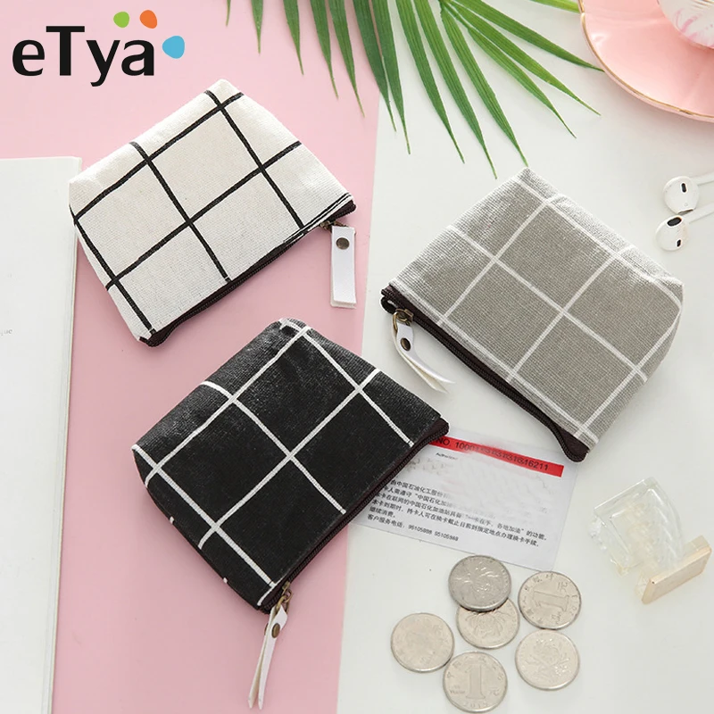 eTya Fashion Plaid Coin Purse Women Small Wallet Mini Female Purse Change Pouch Kids Canvas Bag Zipper Key Card Holder Wallet
eTya Fashion Plaid Coin Purse Women Small Wallet Mini Female Purse Change Pouch Kids Canvas Bag Zipper Key Card Holder Wallet
