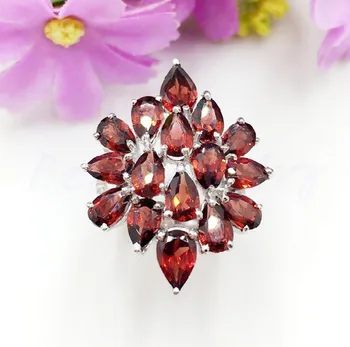 Natural real garnet flower style ring 0.4ct*16pcs gems Free shipping 925 sterling silver Fine jewelry Luxury style C19021811
Natural real garnet flower style ring 0.4ct*16pcs gems Free shipping 925 sterling silver Fine jewelry Luxury style C19021811