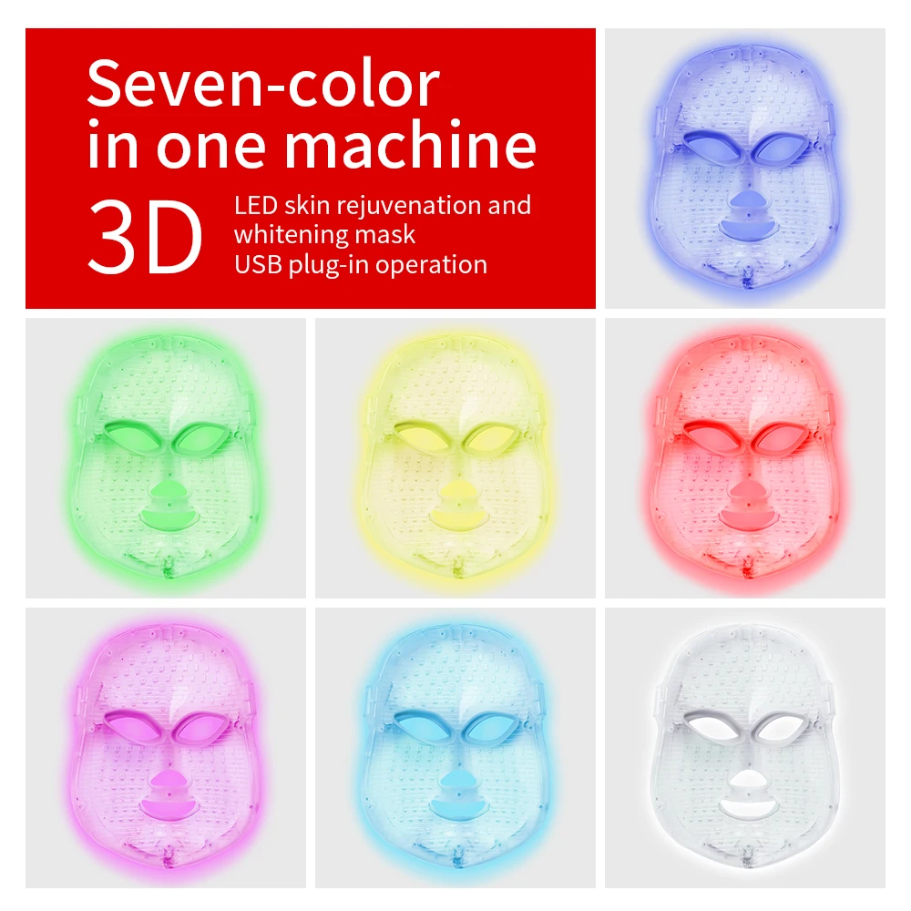 foreverlily Beauty Photon LED Facial Mask Therapy 7 colors Light Skin Care Rejuvenation Wrinkle Acne Removal Face Beauty Spa
foreverlily Beauty Photon LED Facial Mask Therapy 7 colors Light Skin Care Rejuvenation Wrinkle Acne Removal Face Beauty Spa