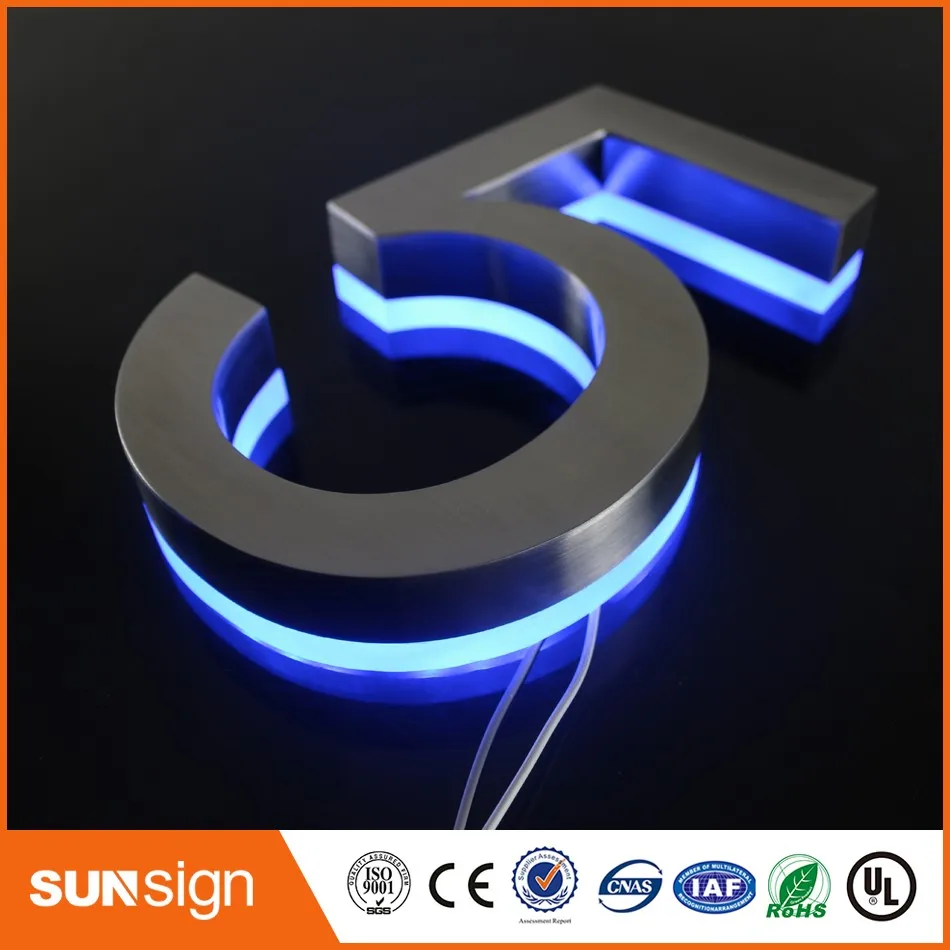 Number 5 LED Illuminated Outdoor & Apartment LED Numbers and company name size H200MM(Custom)
Number 5 LED Illuminated Outdoor & Apartment LED Numbers and company name size H200MM(Custom)