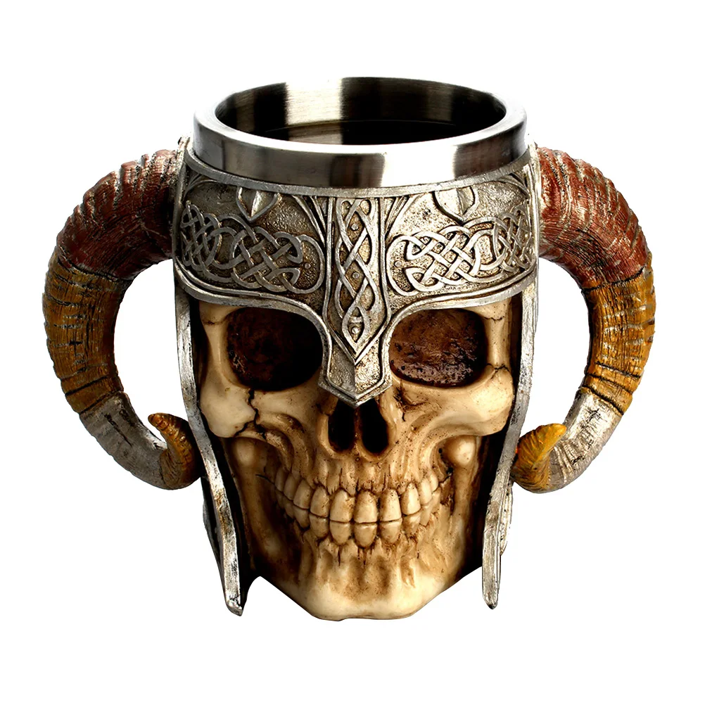 Stainless Steel Skull Mug Warrior Beer Tankard Coffee Mug Tea Cup Halloween Bar Drinkware Gift(401-500ml)
Stainless Steel Skull Mug Warrior Beer Tankard Coffee Mug Tea Cup Halloween Bar Drinkware Gift(401-500ml)