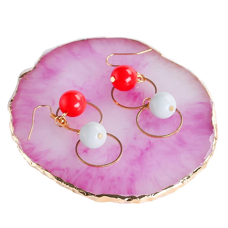Creative Earring Bracelet Jewelry Display Ring Showing Stand Holder Case Jewellery Gems Jewelery Stand Agate Storage Tray
Creative Earring Bracelet Jewelry Display Ring Showing Stand Holder Case Jewellery Gems Jewelery Stand Agate Storage Tray