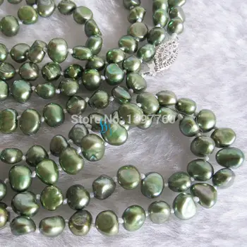 free shipping .383 50" 5-6mm Dark Green Baroque Freshwater Pearl Necklace (A0511)
free shipping .383 50" 5-6mm Dark Green Baroque Freshwater Pearl Necklace (A0511)