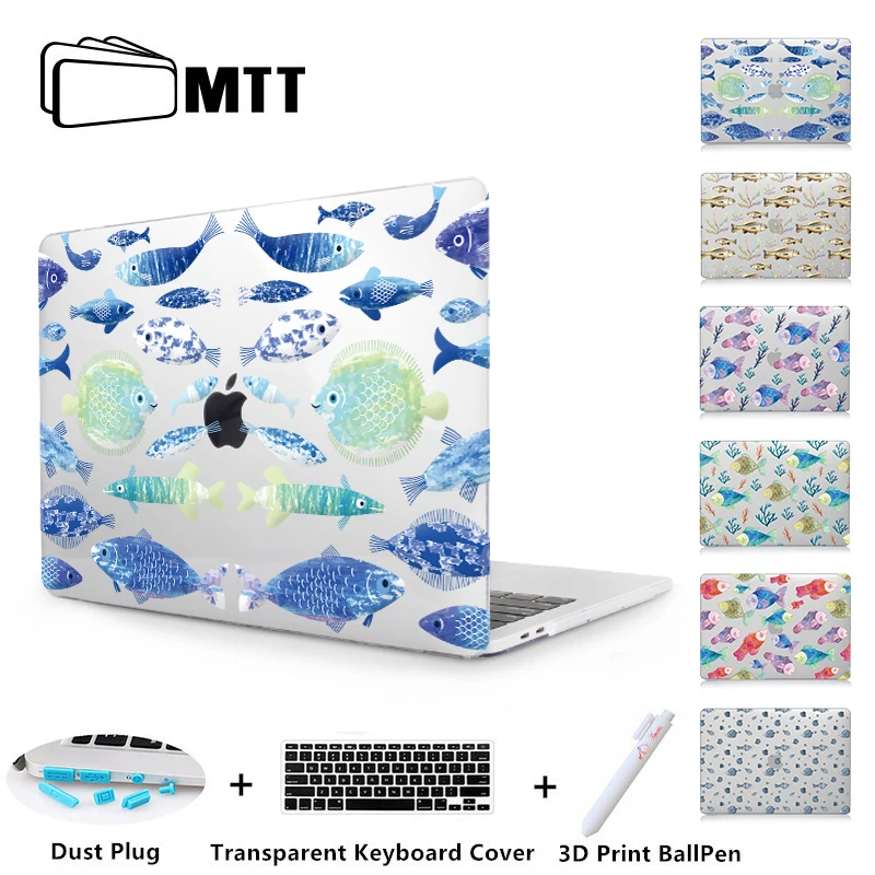 MTT Fish Print Case For Macbook Air 11 12 13 Pro Retina 13 15 With Touch Bar A1989 A1990 New 2018 Laptop Shell Crystal Hard Case
MTT Fish Print Case For Macbook Air 11 12 13 Pro Retina 13 15 With Touch Bar A1989 A1990 New 2018 Laptop Shell Crystal Hard Case