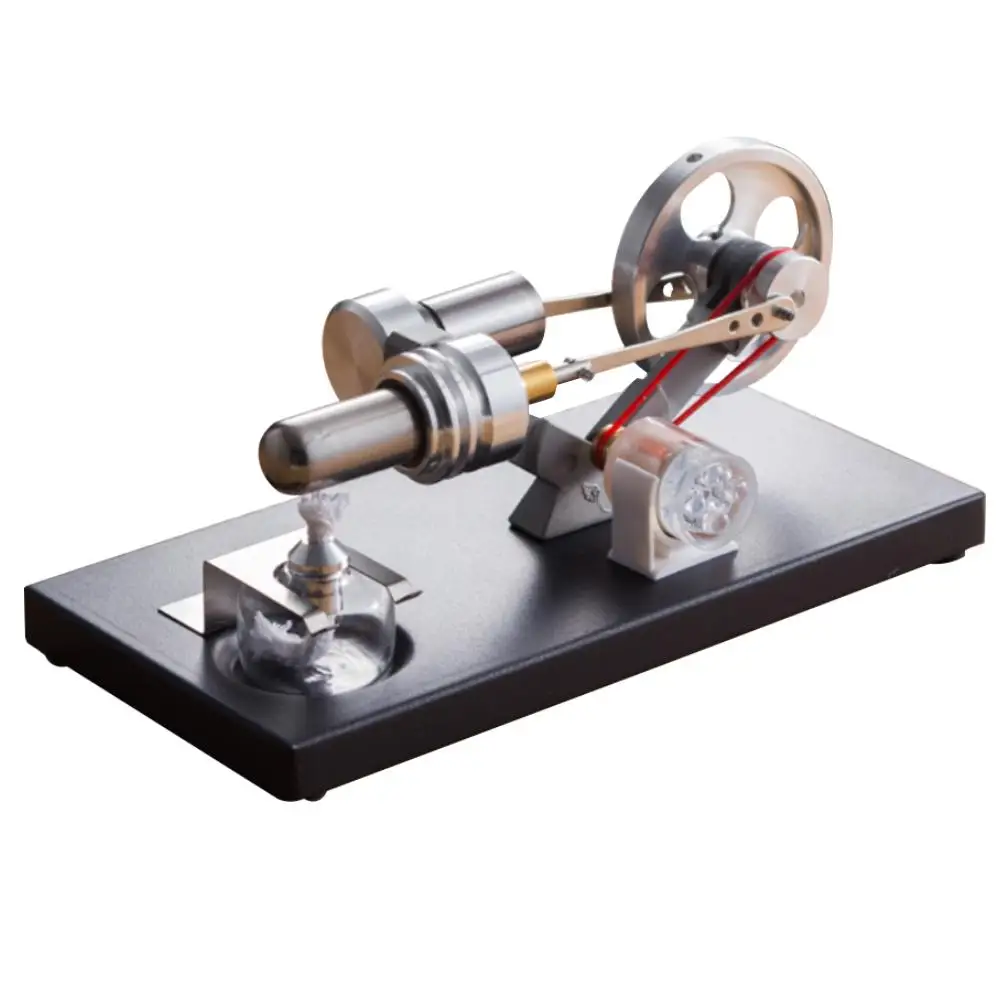 Fashion Hot Air Stirling Model Engine Motor LED Electric Generator Physical Science Toy
Fashion Hot Air Stirling Model Engine Motor LED Electric Generator Physical Science Toy
