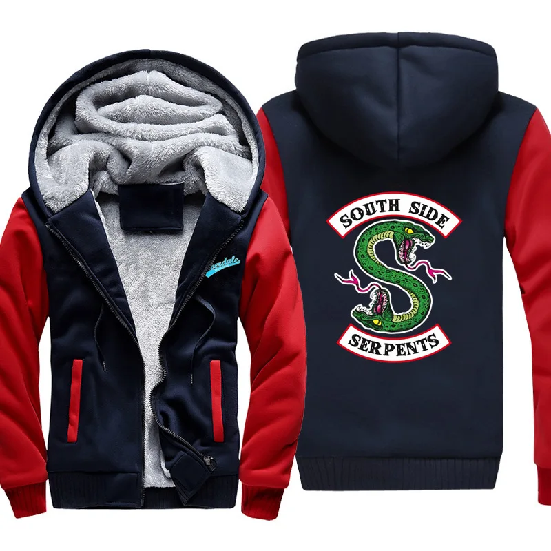 South Side Serpents Hot New Men's Thick Hoodie Riverdale Jacket Men's Jacket Jughead Jones Archie Andrews Men's Winter Outfit
South Side Serpents Hot New Men's Thick Hoodie Riverdale Jacket Men's Jacket Jughead Jones Archie Andrews Men's Winter Outfit