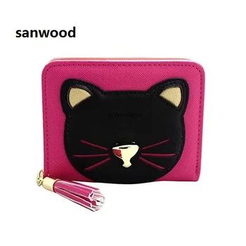 Newest Women Short Zipper Faux Leather Tassel Cat Purse Clutch Coin Card Holder Wallet 
Newest Women Short Zipper Faux Leather Tassel Cat Purse Clutch Coin Card Holder Wallet