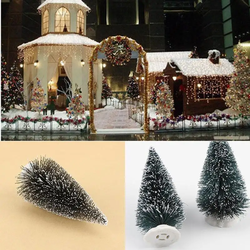 10*4.5cm Mini Christmas Tree Artificial Xmas Hemp trees Cedar Ornaments Festival Table Miniature Snow Tree Frost Village House
10*4.5cm Mini Christmas Tree Artificial Xmas Hemp trees Cedar Ornaments Festival Table Miniature Snow Tree Frost Village House