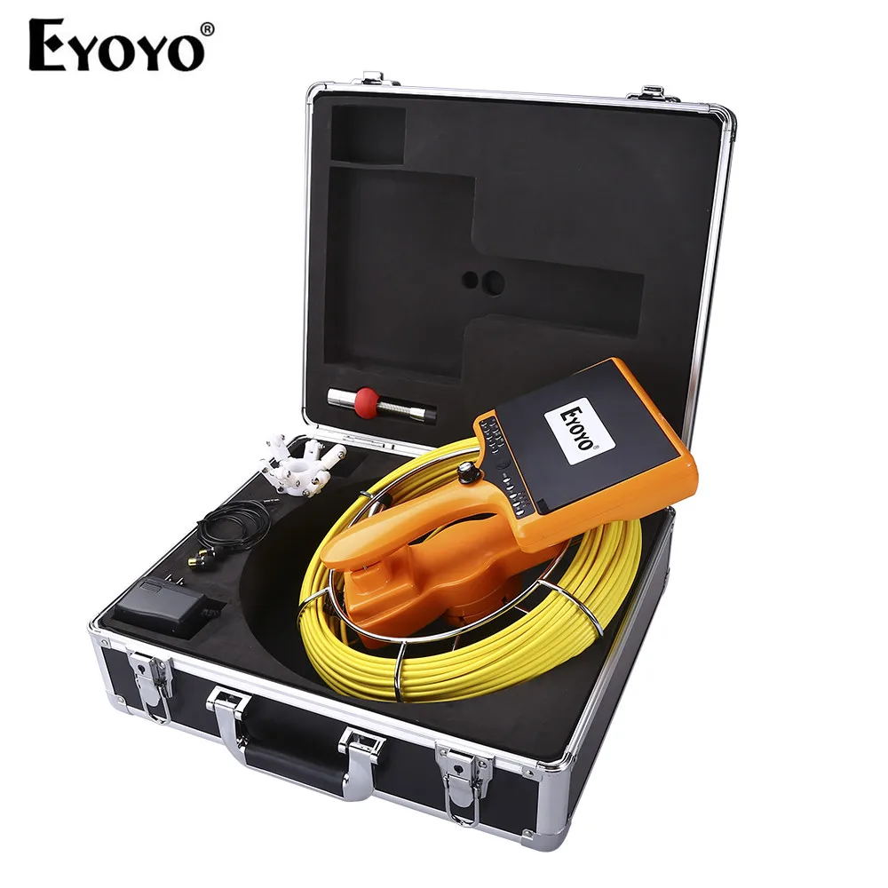 Eyoyo EP7DH 23 мм 35 м DVR 7 "TFT ЖК монитор с счетчиком канализационной трубы