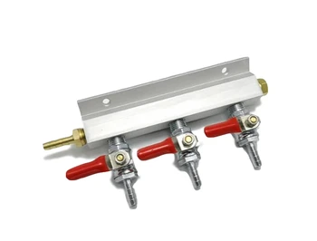 3 OUTPUT / 3 Way Gas Manifold Distribution CO2 Splitter W/ Check Valves Home Brew Kegerator
3 OUTPUT / 3 Way Gas Manifold Distribution CO2 Splitter W/ Check Valves Home Brew Kegerator