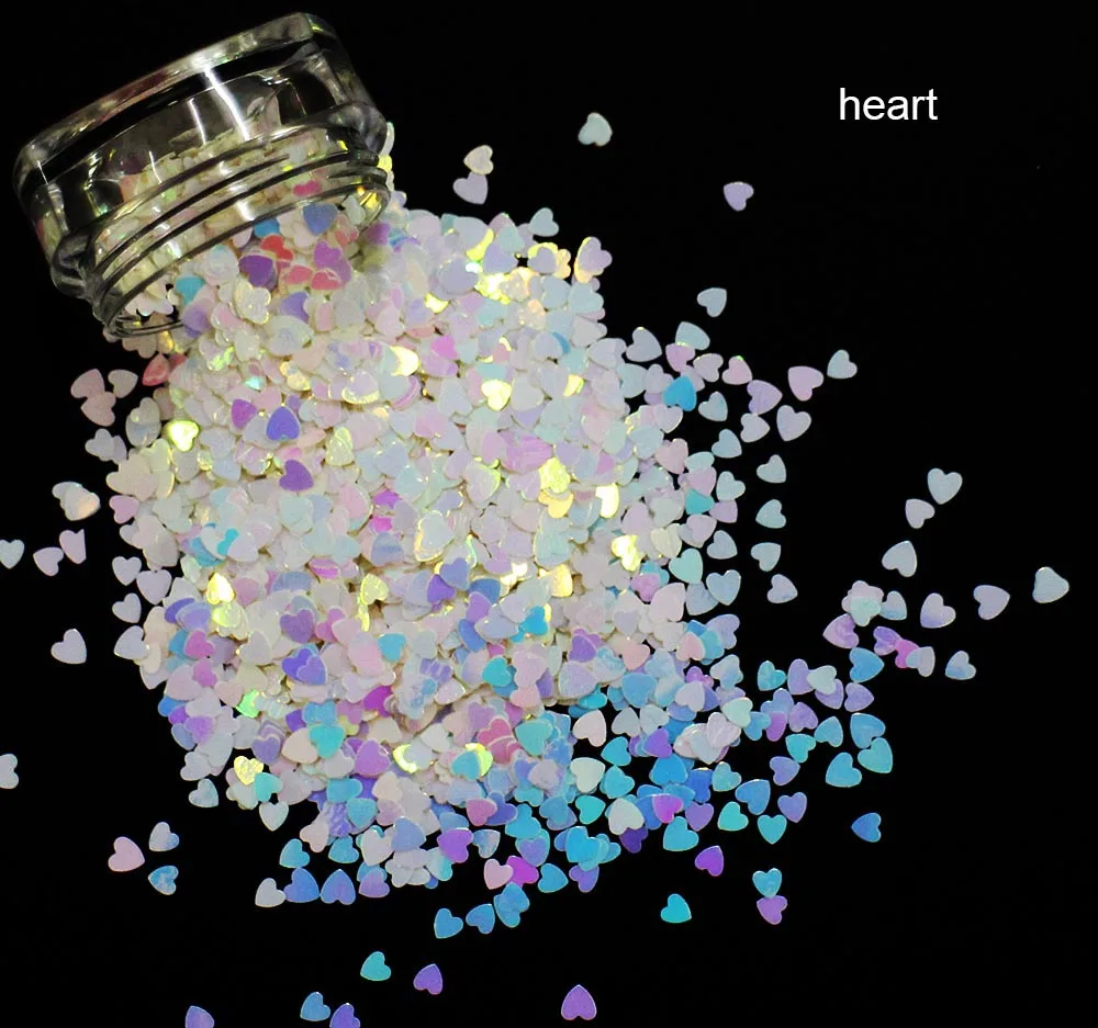 Rhombus/Hexagon/Heart/Round/Triangle/Star Shapes Sequin, Iridescent Rainbow Shining Slice 3D Nail Art Glitters Paillettes
Rhombus/Hexagon/Heart/Round/Triangle/Star Shapes Sequin, Iridescent Rainbow Shining Slice 3D Nail Art Glitters Paillettes