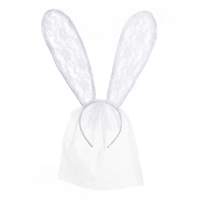 Lace Veil Bunny Rabbit Ears Halloween Dress Up Headband Sexy Rabbit Ears Lace Mask Veil Headband for Nightclubs Easter
Lace Veil Bunny Rabbit Ears Halloween Dress Up Headband Sexy Rabbit Ears Lace Mask Veil Headband for Nightclubs Easter