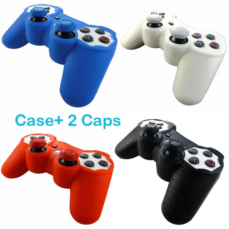 

Silicone Analog Joystick Thumb Stick Grip Caps Joypad Skin Cover Case For PlayStation Dualshock 2/3 PS2 PS3 Controller Gamepad