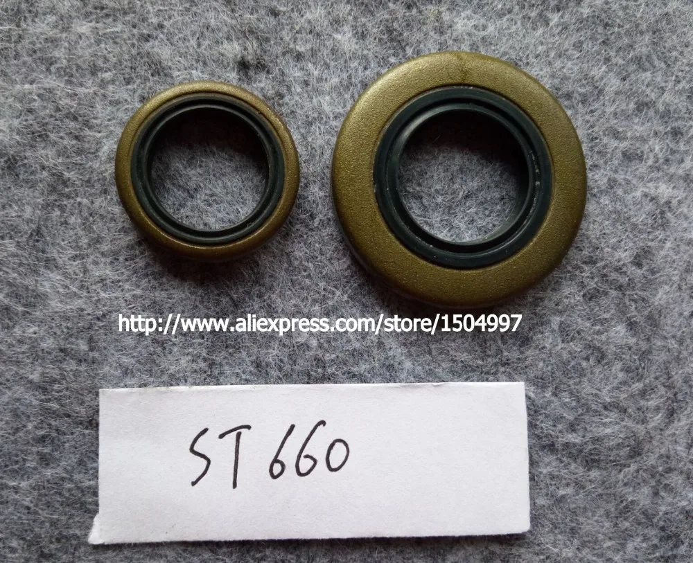2018 NEW 4PCS(2 BIG AND 2 SMALL)CHAINSAW CRANKSHAFT OIL SEALS FOR ST660 660 CHAINSAW PARTS
2018 NEW 4PCS(2 BIG AND 2 SMALL)CHAINSAW CRANKSHAFT OIL SEALS FOR ST660 660 CHAINSAW PARTS