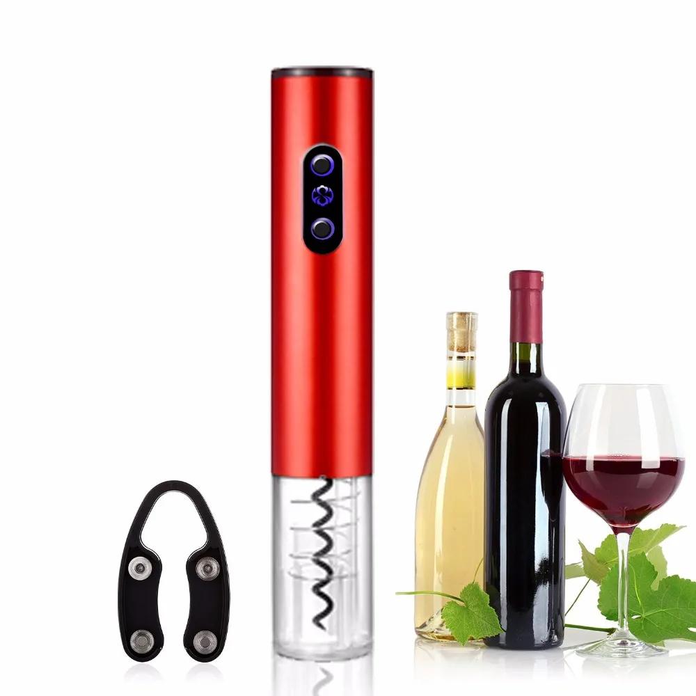 Hot Electric Wine Opener Electric Automatic Wine Bottle Opener Automatic Corkscrew With Foil Cutter And Vacuum Stopper 3 Colors
Hot Electric Wine Opener Electric Automatic Wine Bottle Opener Automatic Corkscrew With Foil Cutter And Vacuum Stopper 3 Colors