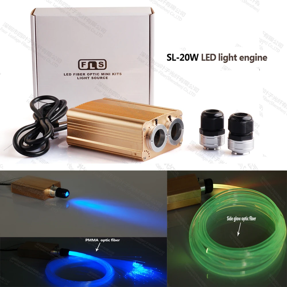 factory 20W RGB color fiber optic led light engine with 2 Coupling connector 24 key remote control
factory 20W RGB color fiber optic led light engine with 2 Coupling connector 24 key remote control