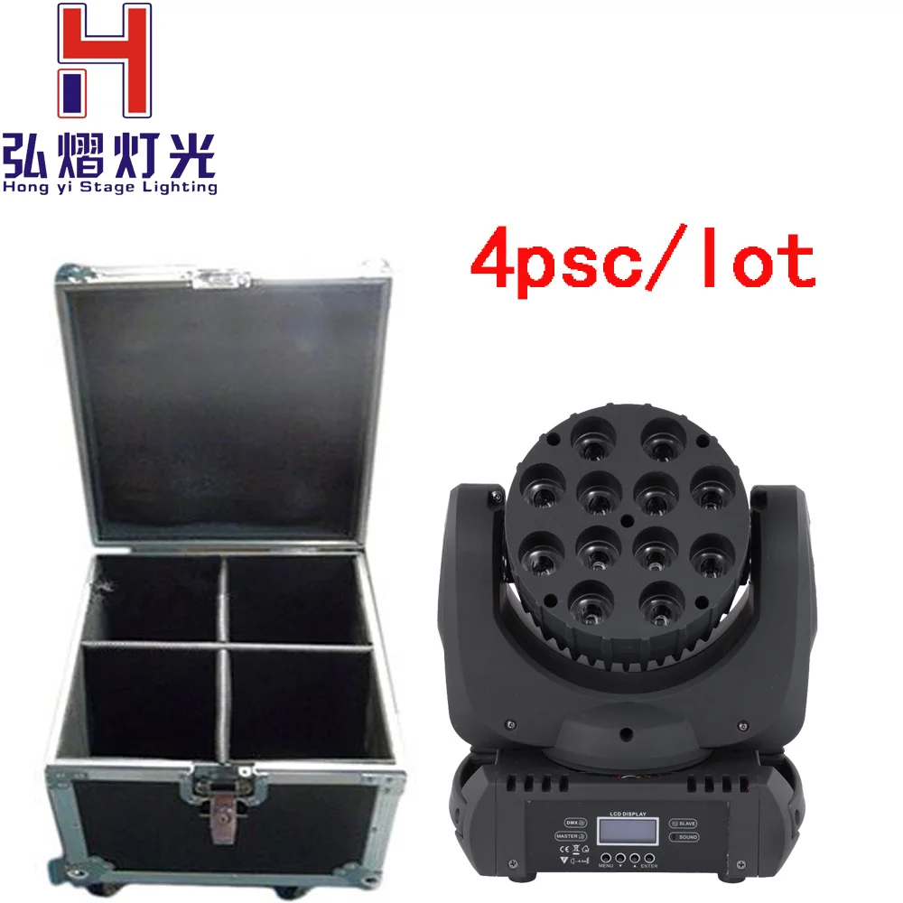 moving head led beam light 12x12W RGBW 4in1 strobe light dmx wash moving head spot lights with flight case(4pcs/lot)
moving head led beam light 12x12W RGBW 4in1 strobe light dmx wash moving head spot lights with flight case(4pcs/lot)