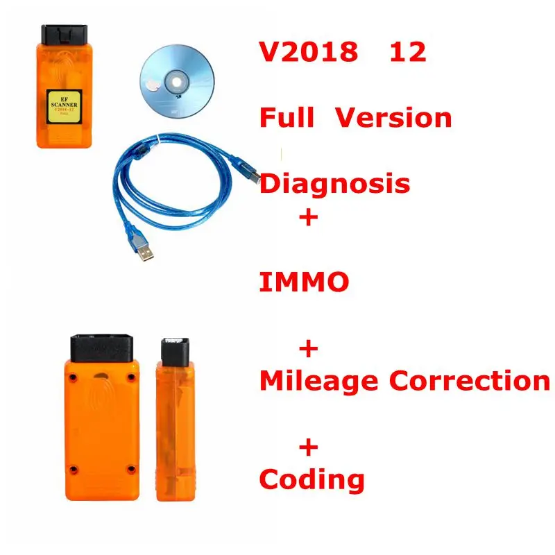 FVDIFUL NEW V2018.12 for BMW E/F Scanner II Full Version for BMW Diagnosis + IMMO + Mileage Correction + Coding
FVDIFUL NEW V2018.12 for BMW E/F Scanner II Full Version for BMW Diagnosis + IMMO + Mileage Correction + Coding