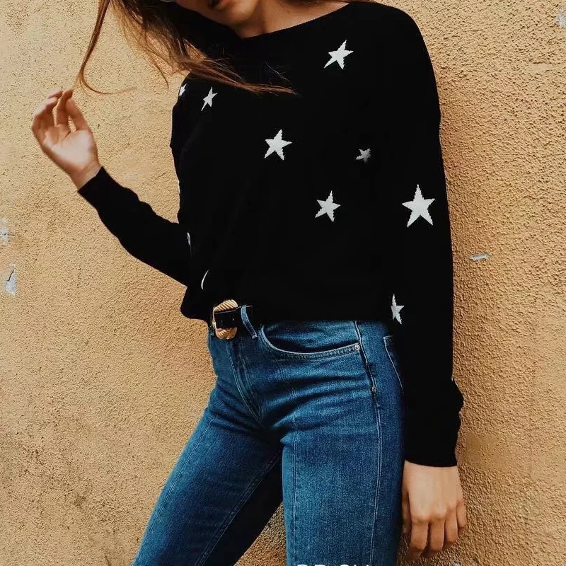 Liva Star Knitted Pullover Femme Sweaters Women Long Sleeve O Neck Women Sweater 2018 Winter Autumn Outerwear sueter mujer
Liva Star Knitted Pullover Femme Sweaters Women Long Sleeve O Neck Women Sweater 2018 Winter Autumn Outerwear sueter mujer