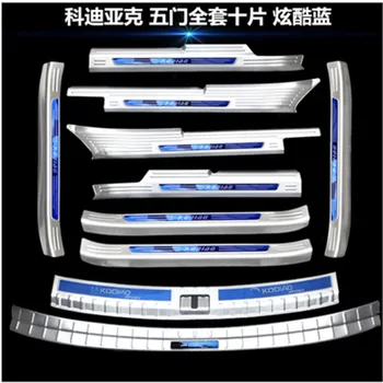 For SKODA KODIAQ 2017 2018 2019 High quality stainless steel Rear bumper Protector Sill, Scuff Plate / Door Sill, car styling
For SKODA KODIAQ 2017 2018 2019 High quality stainless steel Rear bumper Protector Sill, Scuff Plate / Door Sill, car styling