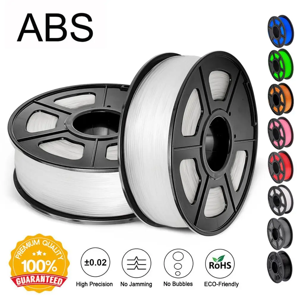 3D Printer Filament ABS 1.75 mm 3D Printing filament for 3D Printers and 3D Pens Low Odor Dimensional Accuracy +/- 0.02 mm
3D Printer Filament ABS 1.75 mm 3D Printing filament for 3D Printers and 3D Pens Low Odor Dimensional Accuracy +/- 0.02 mm
