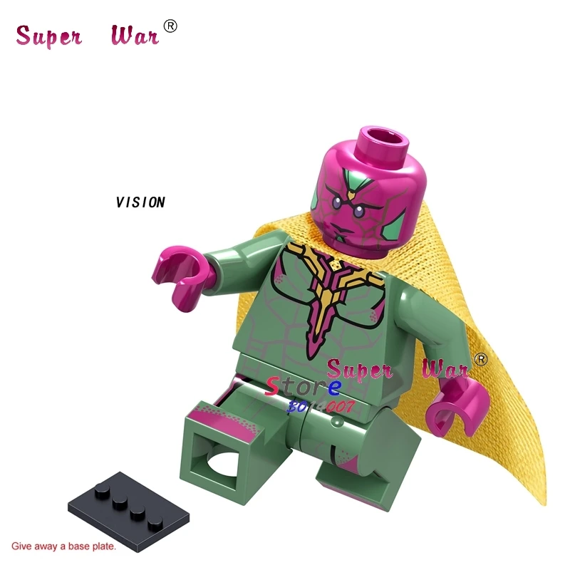 1PCS model building blocks action superheroes Vision Marvel Avengers dc diy toys for children gift
1PCS model building blocks action superheroes Vision Marvel Avengers dc diy toys for children gift