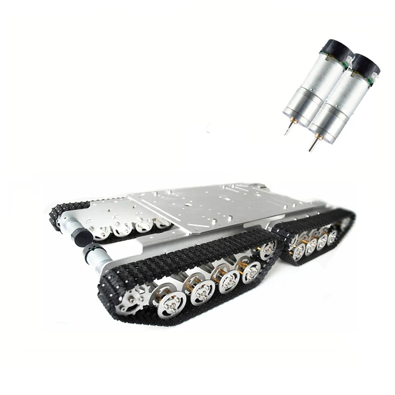 TS600 4WD Tank track Aluminum Alloy Frame 9V Motor Tank Chassis Car Kit for Arduino Robot
TS600 4WD Tank track Aluminum Alloy Frame 9V Motor Tank Chassis Car Kit for Arduino Robot