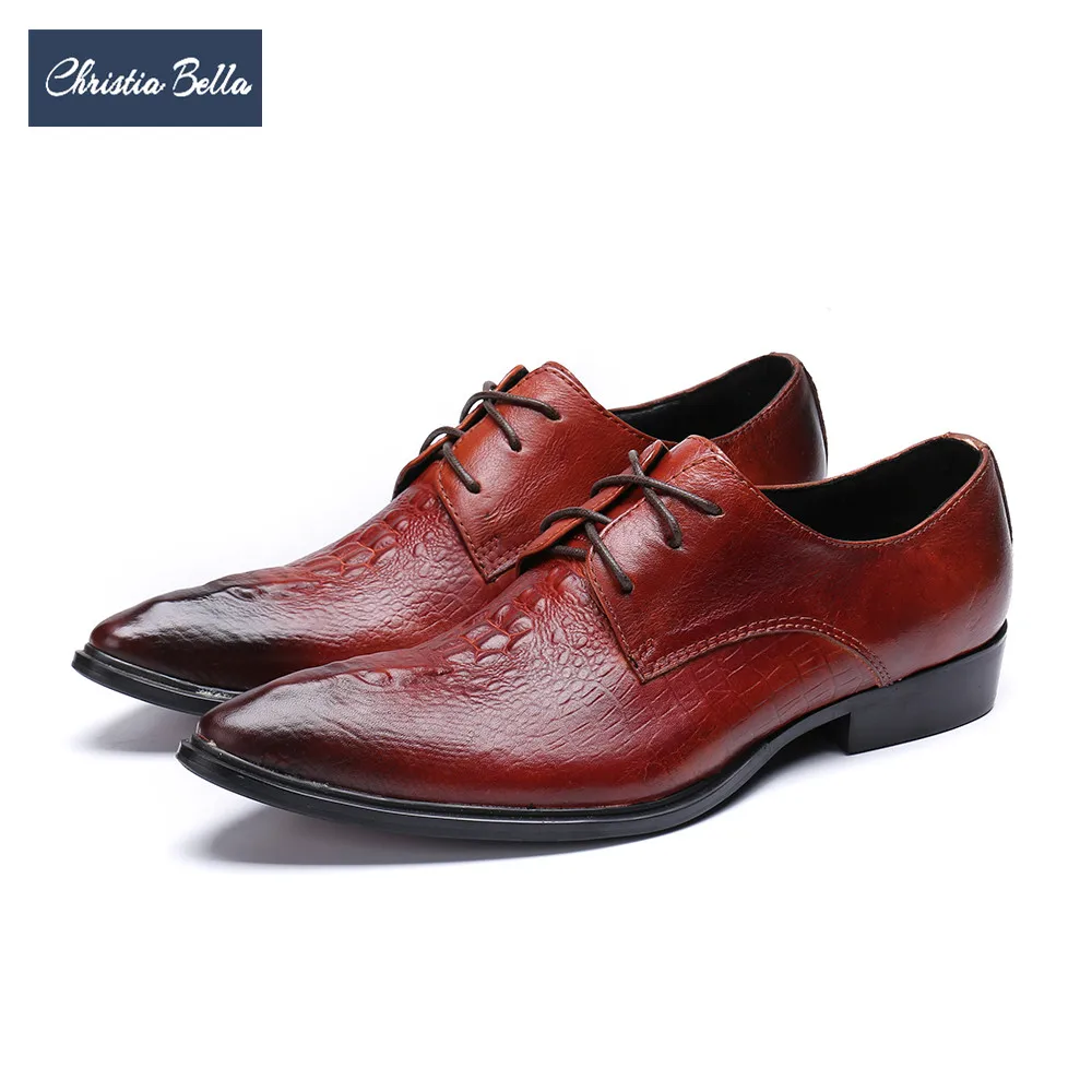 Christia Bella High Quality Genuine Leather Business Men Dress Shoes Lace-Up Bullock Men Brogues Shoes Pointed Toe Oxford Shoes
Christia Bella High Quality Genuine Leather Business Men Dress Shoes Lace-Up Bullock Men Brogues Shoes Pointed Toe Oxford Shoes