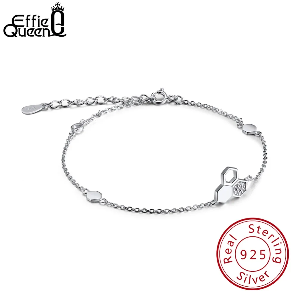 Effie Queen Real Silver 925 Bracelet For Woman Honeycomb Bee With AAA CZ 100% Sterling Silver Original Design Jewellery DSB32
Effie Queen Real Silver 925 Bracelet For Woman Honeycomb Bee With AAA CZ 100% Sterling Silver Original Design Jewellery DSB32
