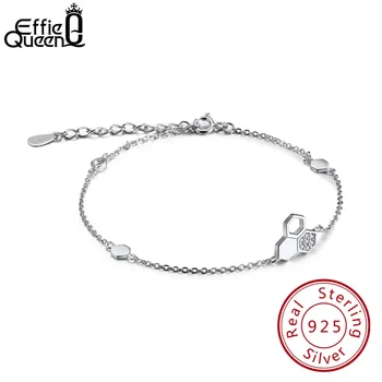 Effie Queen Real Silver 925 Bracelet For Woman Honeycomb Bee With AAA CZ 100% Sterling Silver Original Design Jewellery BB32
Effie Queen Real Silver 925 Bracelet For Woman Honeycomb Bee With AAA CZ 100% Sterling Silver Original Design Jewellery BB32