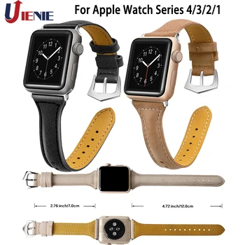 Leather Watchband Straps for iWatch Series 4 3 2 1 Apple Watch Band Bracelet 40mm 44mm 38mm 42mm Replace Wristband Straps Band
Leather Watchband Straps for iWatch Series 4 3 2 1 Apple Watch Band Bracelet 40mm 44mm 38mm 42mm Replace Wristband Straps Band
