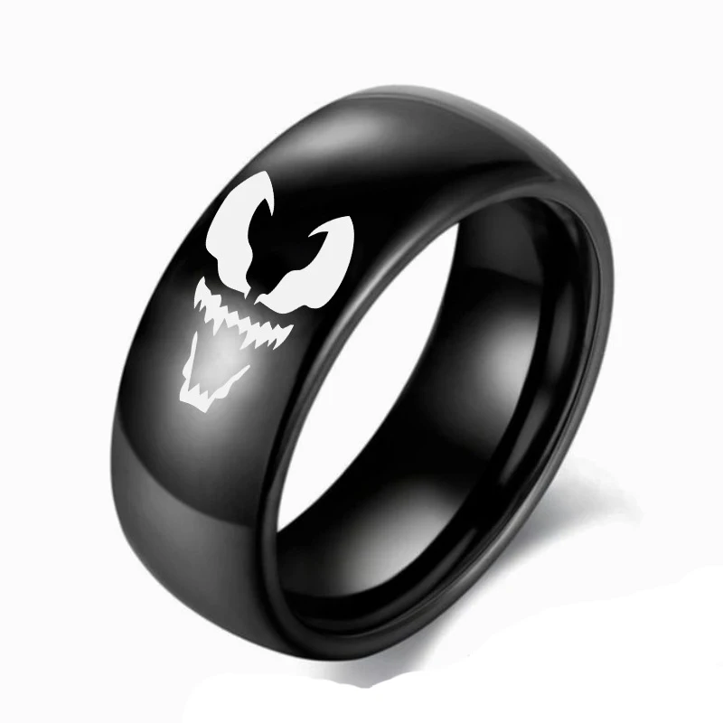 2019 Fashion Venom Biker Ring Marvel Black Ring Stainless Steel Hiphop Black Ring Men Accessories Dropshipping Venom
2019 Fashion Venom Biker Ring Marvel Black Ring Stainless Steel Hiphop Black Ring Men Accessories Dropshipping Venom