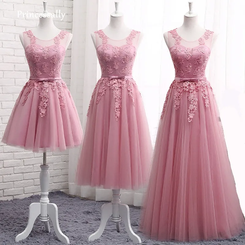 Dusty Pink Bridesmaid Dresses Long Sleeveless Lace Appliques cheap Formal Prom Party Dresses Vestidos De Noiva Robe De Mariage
Dusty Pink Bridesmaid Dresses Long Sleeveless Lace Appliques cheap Formal Prom Party Dresses Vestidos De Noiva Robe De Mariage