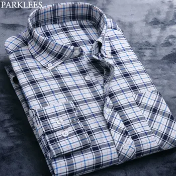 England Style Plaid Shirt Casual Oxford Cotton Male Navy Blue Button Down Dress Shirts Check Brand Work Streetwear Chemise Homme
England Style Plaid Shirt Casual Oxford Cotton Male Navy Blue Button Down Dress Shirts Check Brand Work Streetwear Chemise Homme