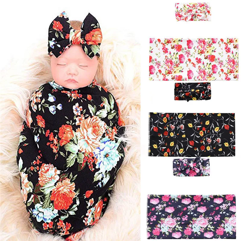 2Pcs Baby Blanket Swaddle Newborn Infant Swaddling Blanket Floral Print Sleeping Wrap+Headband Set battaniye Baby Accessories
2Pcs Baby Blanket Swaddle Newborn Infant Swaddling Blanket Floral Print Sleeping Wrap+Headband Set battaniye Baby Accessories
