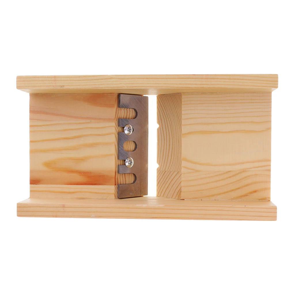 Adjustable Wooden Box Loaf Beveler Planer Handmade Soap Cutter Cutting Trimming Tools