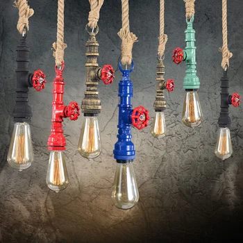 Water pipes restaurant bar pendant lights loft personalized decoration American rural industrial pipe hanging pendant lamps ZA
Water pipes restaurant bar pendant lights loft personalized decoration American rural industrial pipe hanging pendant lamps ZA