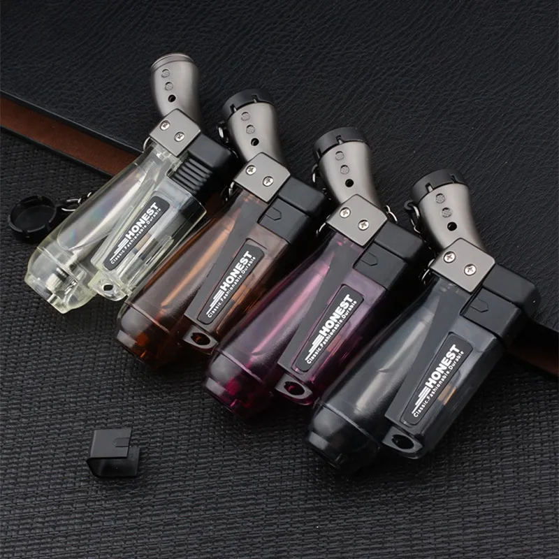Windproof Gas Lighter Flat Thin Shape Cigar Torch Lighters Inflated Key Chain Cigarette Accessories Outdoor Tools
Windproof Gas Lighter Flat Thin Shape Cigar Torch Lighters Inflated Key Chain Cigarette Accessories Outdoor Tools