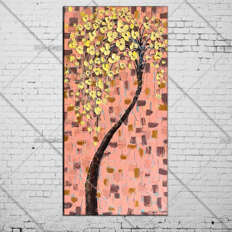 Hand Paint Knife Flower Tree Canvas Oil Painting Wall Art Decor Handmade Modern Abstract Yellow Flower Knife Oil Painting
Hand Paint Knife Flower Tree Canvas Oil Painting Wall Art Decor Handmade Modern Abstract Yellow Flower Knife Oil Painting