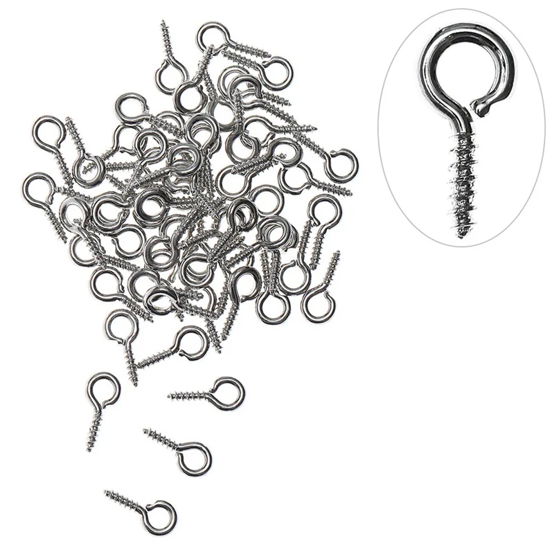 100pcs/lot Mini Eye Pins Eyepins Hooks Eyelets Screw Threaded Metal Jewelry Pendant Clasps DIY Jewelry Making Accessories
100pcs/lot Mini Eye Pins Eyepins Hooks Eyelets Screw Threaded Metal Jewelry Pendant Clasps DIY Jewelry Making Accessories