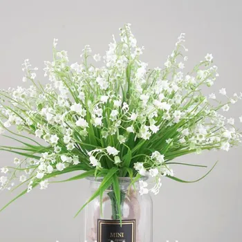 11pcs Artificial white Lily of the valley Plastic bell-shaped white flower plant Greenery for Wedding Centerpieces Part Floral
11pcs Artificial white Lily of the valley Plastic bell-shaped white flower plant Greenery for Wedding Centerpieces Part Floral