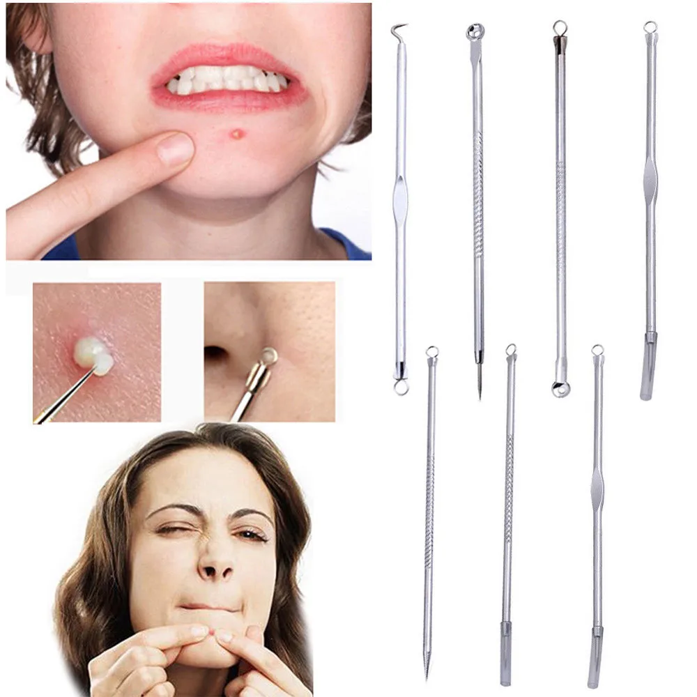 1/3/7 Pcs Stainless Steel Blackhead Remover Tool Kit Professional Blackhead Acne Comedone Pimple Blemish Extractor Tool
1/3/7 Pcs Stainless Steel Blackhead Remover Tool Kit Professional Blackhead Acne Comedone Pimple Blemish Extractor Tool