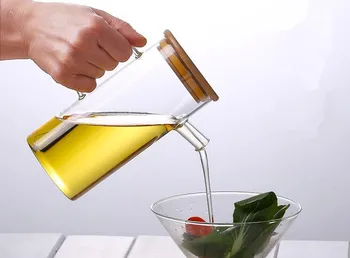 1PC 500ml Anti-leak Oil Pots Glass Condiment Bottles Sealed Sauce Vinegar Pot Bottle Storage Jar with Bamboo Lid JO 1084
1PC 500ml Anti-leak Oil Pots Glass Condiment Bottles Sealed Sauce Vinegar Pot Bottle Storage Jar with Bamboo Lid JO 1084