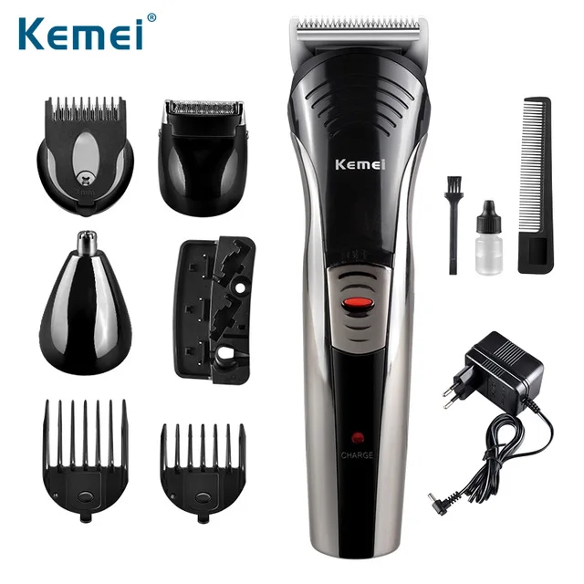 Kemei 7 in 1 Multifunction Rechargeable Hair Clipper Shaver Razor 6-20mm Adjustable Hair Clipper Men's Razor Trimmer Kit KM-590A
Kemei 7 in 1 Multifunction Rechargeable Hair Clipper Shaver Razor 6-20mm Adjustable Hair Clipper Men's Razor Trimmer Kit KM-590A