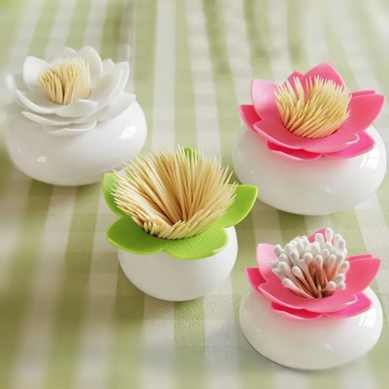 Creative Lotus Cotton Swab Box Cotton Bud Holder Case Home Decorate Toothpicks Holder Storage Box Organizer 8cm
Creative Lotus Cotton Swab Box Cotton Bud Holder Case Home Decorate Toothpicks Holder Storage Box Organizer 8cm