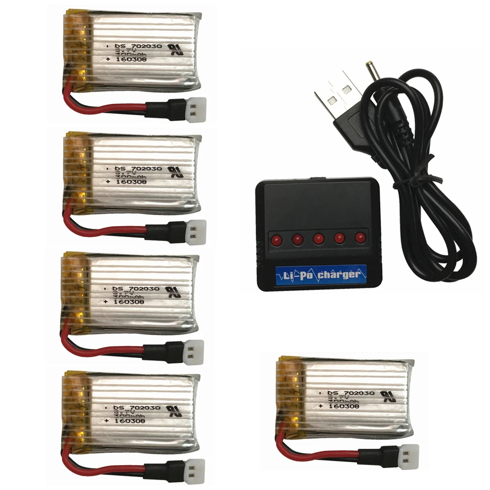 5pcs 3.7V 300mAh Battery With 1-in-5 Charger For eachine E55 FQ777 FQ17W for Hubsan H107 for Syma X11C JD385 JJ1000A H108C U816
5pcs 3.7V 300mAh Battery With 1-in-5 Charger For eachine E55 FQ777 FQ17W for Hubsan H107 for Syma X11C JD385 JJ1000A H108C U816