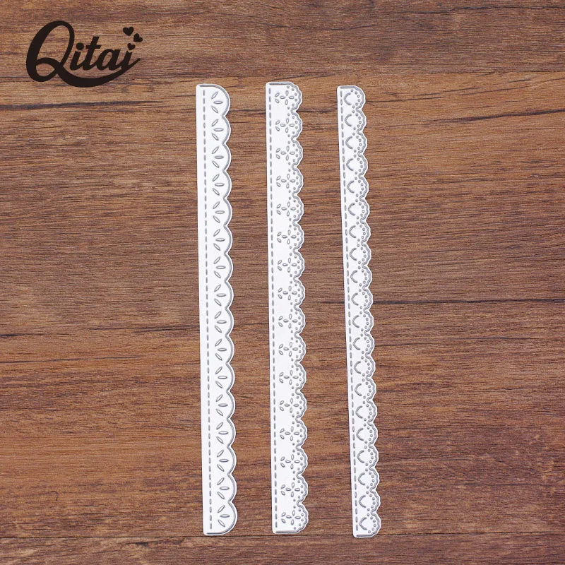 QITAI 3pcs/pack Lace Decorative Cards Edges Cutting Dies Stencils DIY Scrapbook Embossing Craft Album Paper Cards Die Cut D263
QITAI 3pcs/pack Lace Decorative Cards Edges Cutting Dies Stencils DIY Scrapbook Embossing Craft Album Paper Cards Die Cut D263