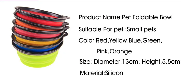 Dog Travel Silicone dog food bowl, PORTABLE & CONVENIENT Expands for use and collapses for travel | DogsMall-International