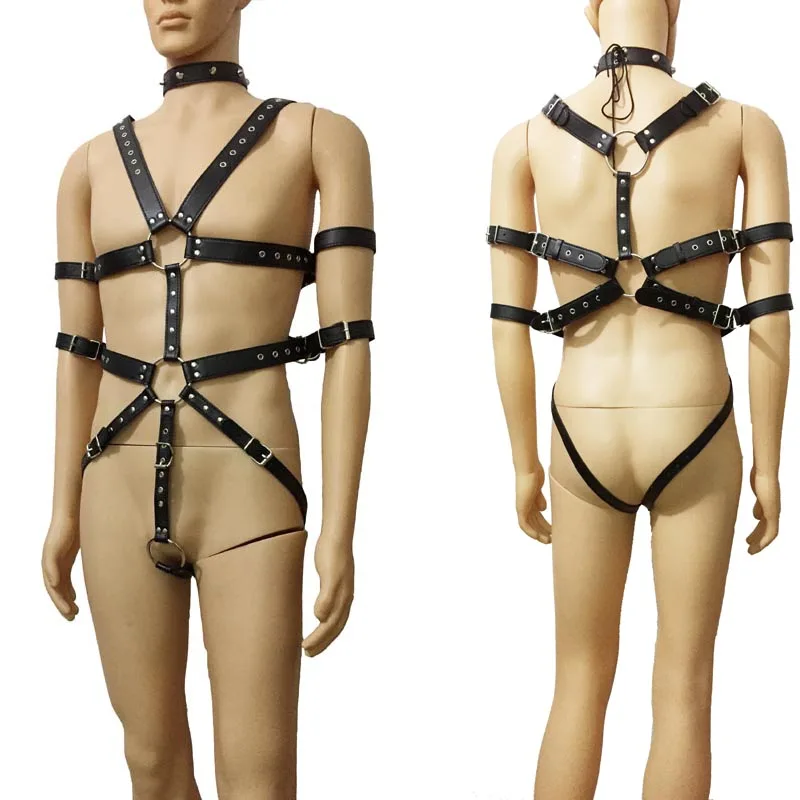 Sexy Heavy Duty Faux Leather Male Full Body Harness Bodysuit Men Chest Straps Fancy Sub Training Role Play Costume Gothic
Sexy Heavy Duty Faux Leather Male Full Body Harness Bodysuit Men Chest Straps Fancy Sub Training Role Play Costume Gothic