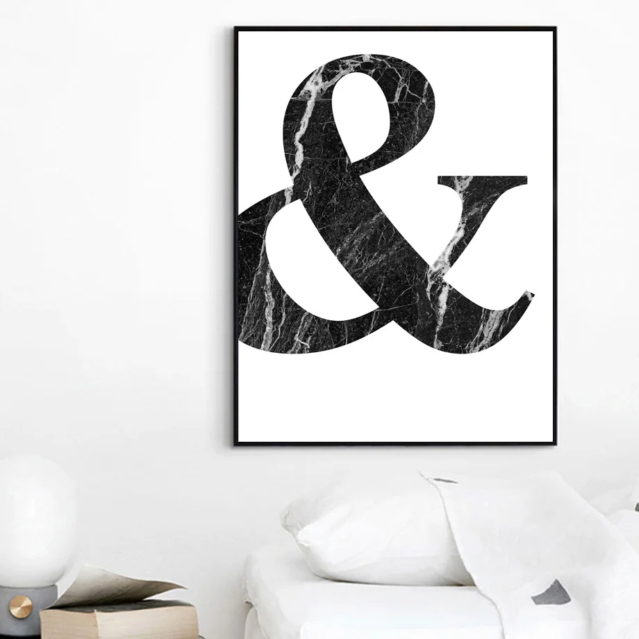 Ampersand Marble Quotes Abstract Wall Art Canvas Painting Nordic Poster Art Prints Wall Pictures For Living Room Home Decoration
Ampersand Marble Quotes Abstract Wall Art Canvas Painting Nordic Poster Art Prints Wall Pictures For Living Room Home Decoration